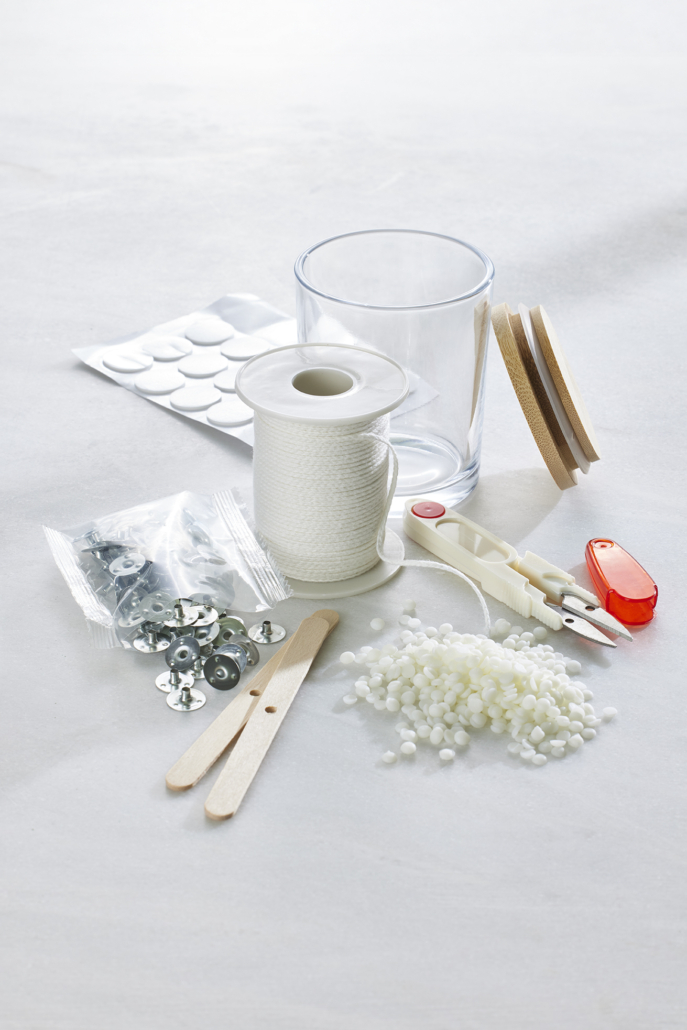 Duftkerzen DIY Material Weihnachten Geschenke selbermachen