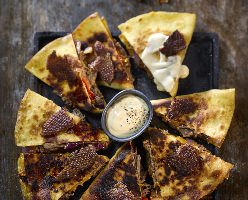Rezept Pulled Gans Quesadilla