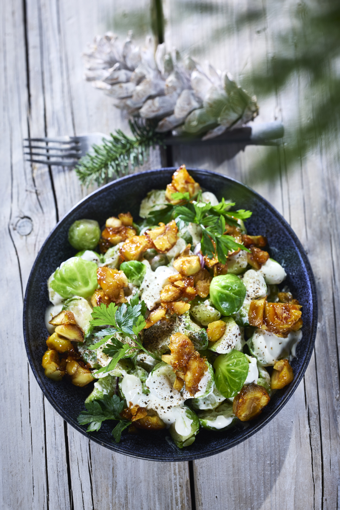 VEGANER ROSENKOHLSALAT Weihnachten vegan